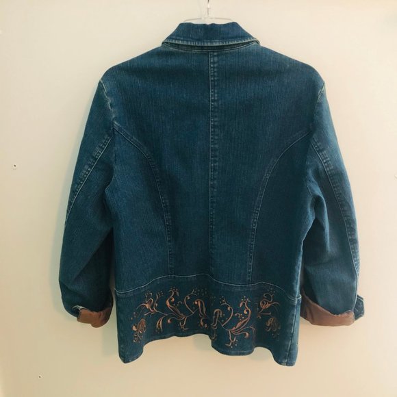 Medium Coldwater Creek Detailed Denim Jacket - Picture 4 of 4